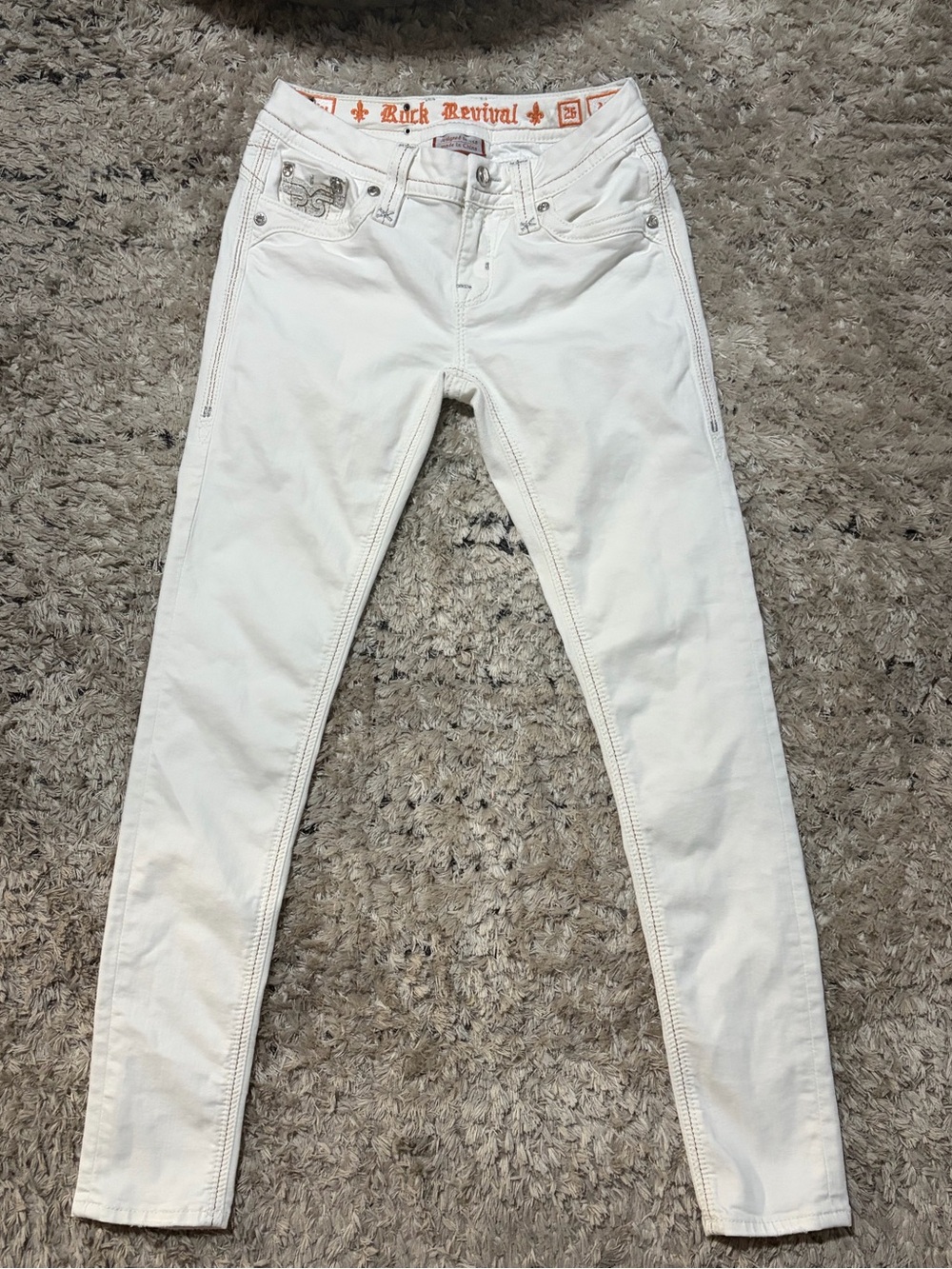 Rock Revival White Women's Skinny Jeans size 26